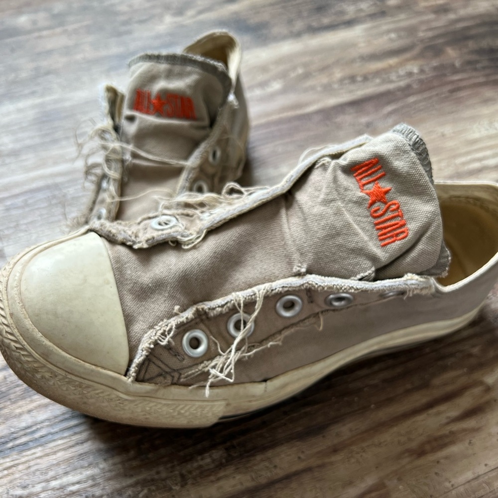 Converse unisex distressed slip on shoes
